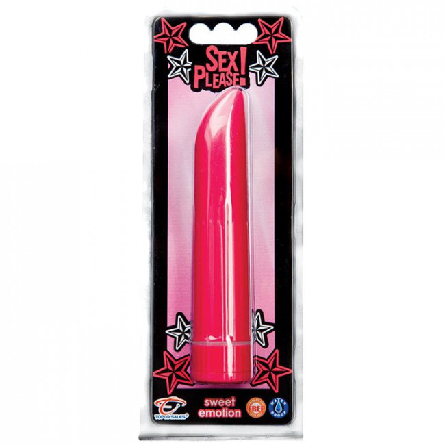 Розовый мини-вибратор Sex Please! Sweet Emotion Vibe - 12,7 см., Topco Sales
