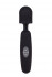 Черный жезловый вибратор POWER TIP MASSAGE WAND - 24 см.