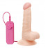 Реалистичный вибромассажёр с присоской и выносным пультом G-GIRL STYLE 6INCH VIBRATING DONG - 15,2 см., NMC
