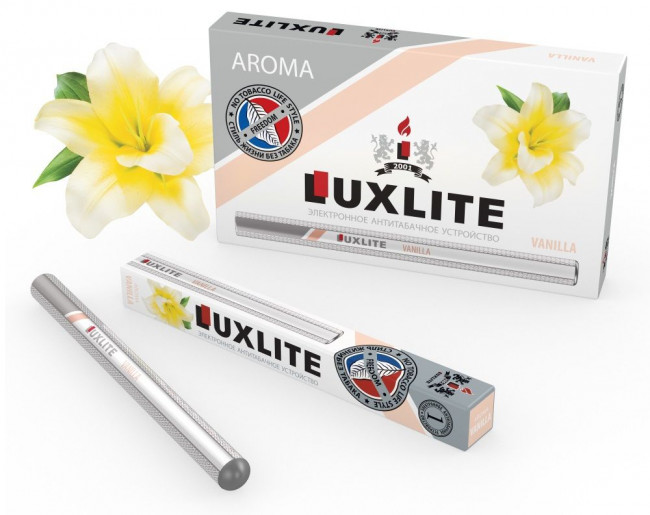Одноразовое электронное антитабачное устройство VANILLA с ароматом ванили, Luxlite