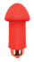 Красный силиконовый вибромассажер Sweet Toys - 5 см., Bior toys