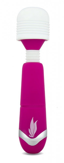 Розовый мини-вибратор с белой головкой на гнущейся шее Rose Wish, Blush Novelties