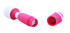 Розовый мини-вибратор с белой головкой на гнущейся шее Rose Wish, Blush Novelties