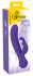 Фиолетовый вибратор с клиторальным стимулятором Rechargeable Rabbit - 20,7 см., Orion