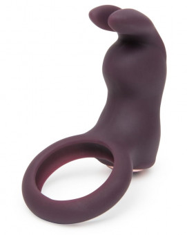 Фиолетовое эрекционное виброкольцо Lost in Each Other Rechargeable Rabbit Love Ring, Fifty Shades of Grey