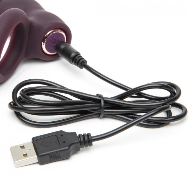 Фиолетовое эрекционное виброкольцо Lost in Each Other Rechargeable Rabbit Love Ring, Fifty Shades of Grey Фиолетовое эрекционное виброкольцо Lost in Each Other Rechargeable Rabbit Love Ring, Fifty Shades of Grey