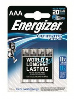Батарейки Energizer Ultimate Lithium L92 AAA B - 4 шт., Energizer