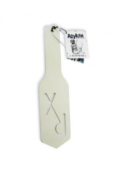 Шлепалка Asylum из белой искусственной кожи - 31 см., Topco Sales