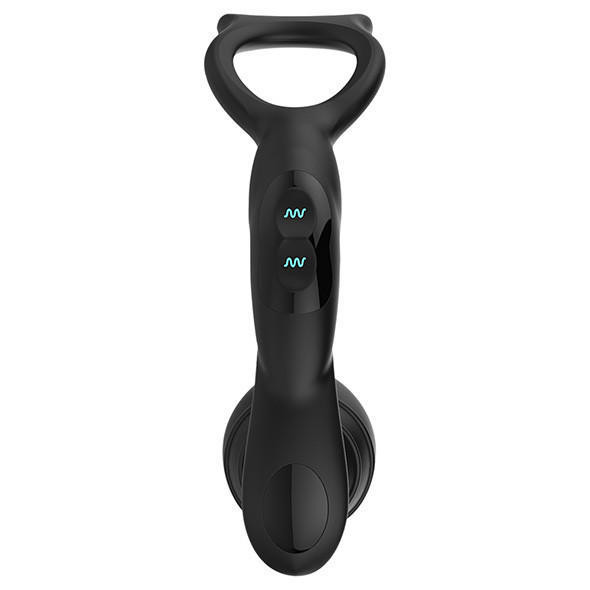 Черная анальная пробка NEXUS SIMUL8 Plug Edition с фиксацией на теле кольцами, Nexus Range