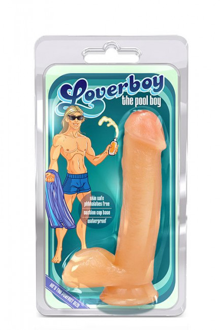 Телесный фаллоимитатор на присоске The Pool Boy - 17,7 см., Blush Novelties