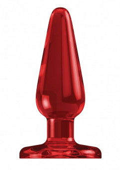 Красная анальная пробка Butt Plug Basic 3 Inch - 7,6 см., Shots Media BV