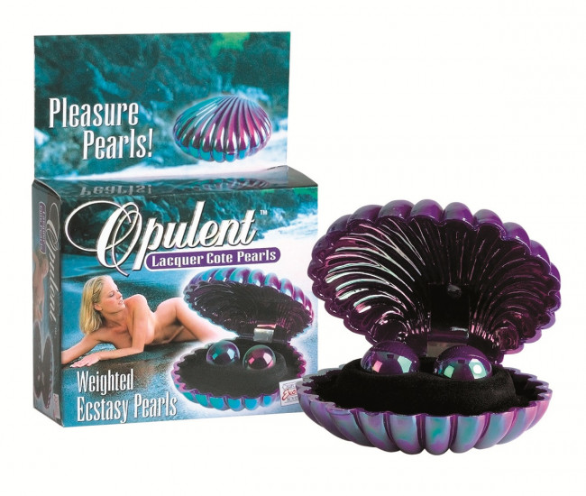 Перламутровые фиолетовые вагинальные шарики Opulent Lacquer Cote Pearls, California Exotic Novelties Перламутровые фиолетовые вагинальные шарики Opulent Lacquer Cote Pearls, California Exotic Novelties