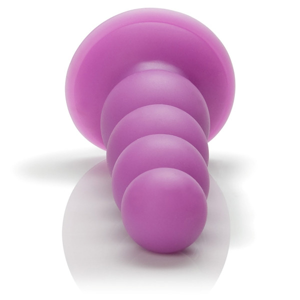 Фиолетовая анальная елочка Futurotic Plush Advanced - 13 см., California Exotic Novelties