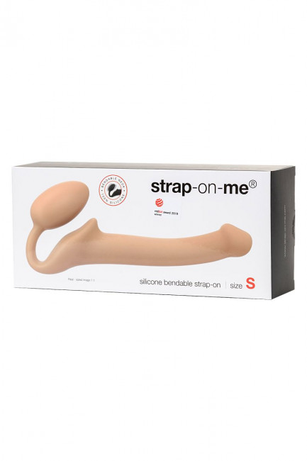 Телесный безремневой страпон Silicone Bendable Strap-On S Телесный безремневой страпон Silicone Bendable Strap-On S