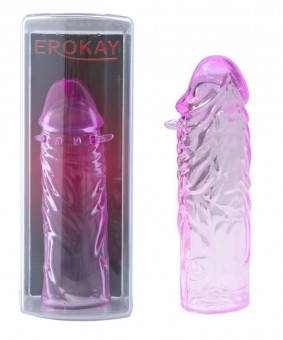 Фиолетовая насадка на пенис Secret Weapon , Erokay