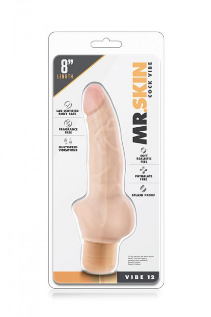 Реалистичный вибратор с широким основанием Dr. Skin Cock Vibe 12 - 20,3 см., Blush Novelties Реалистичный вибратор с широким основанием Dr. Skin Cock Vibe 12 - 20,3 см., Blush Novelties