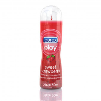 Интимная гель-смазка DUREX Play Sweet Strawberry с ароматом сладкой клубники - 50 мл., Durex