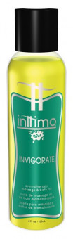 Масло для массажа Inttimo Invigorate с ароматом эвкалипта и лимона - 120 мл., Wet International Inc.
