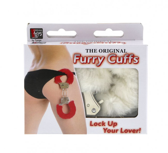 Металлические наручники с белой меховой опушкой METAL HANDCUFF WITH PLUSH WHITE, Dream Toys Металлические наручники с белой меховой опушкой METAL HANDCUFF WITH PLUSH WHITE, Dream Toys