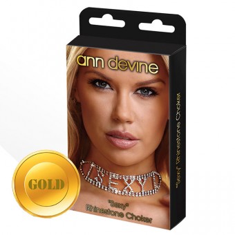 Ошейник из кристаллов "SEXY" Rhinestone Choker, Ann Devine Ошейник из кристаллов "SEXY" Rhinestone Choker, Ann Devine