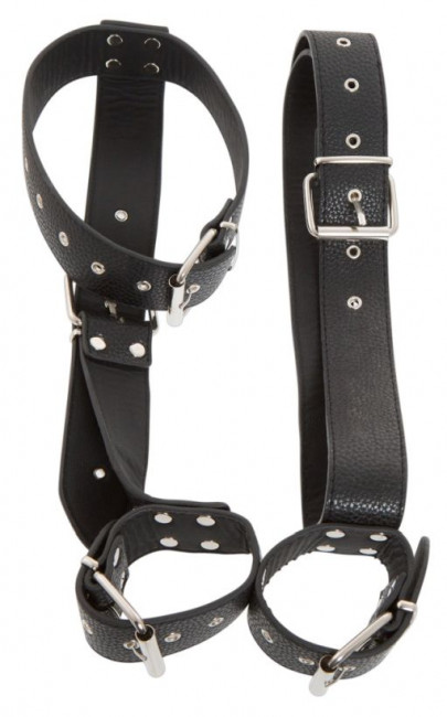 Фиксация на шею и запястья Bad Kitty Neck and Hand Restraints, Orion