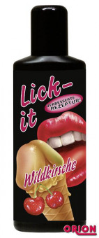 Съедобная смазка Lick It со вкусом вишни - 100 мл., Orion