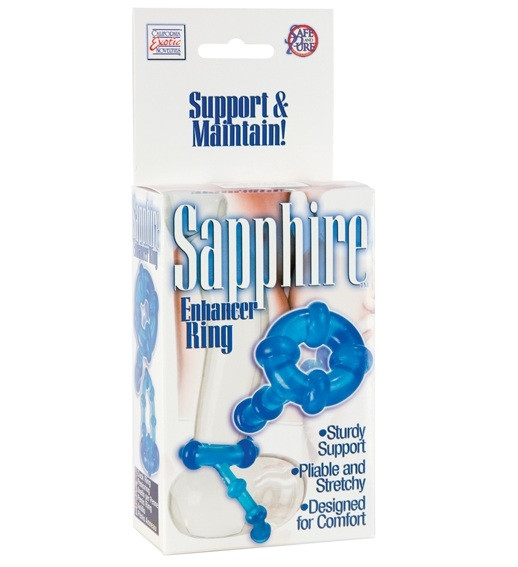 Сапфировое кольцо с петлей для мошонки SAPPHIRE, California Exotic Novelties Сапфировое кольцо с петлей для мошонки SAPPHIRE, California Exotic Novelties