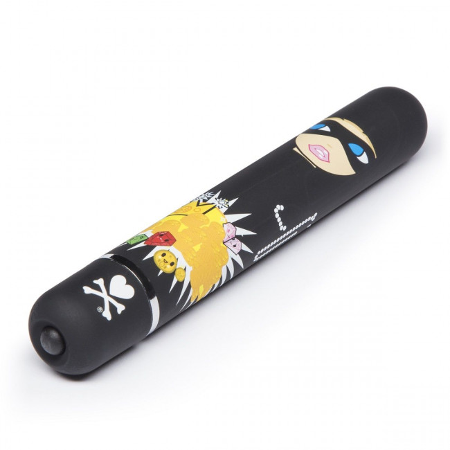 Чёрный вибратор CLASSIC VIBRATOR BLACK ROBBER WOMAN - 18,4 см., Tokidoki Чёрный вибратор CLASSIC VIBRATOR BLACK ROBBER WOMAN - 18,4 см., Tokidoki