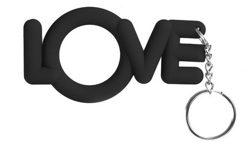 Чёрное эрекционное кольцо-брелок Love Cocking , Shots Media BV