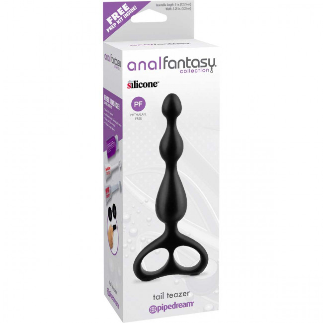 Анальный стимулятор из силикона Tail Teazer - 16,9 см., Pipedream