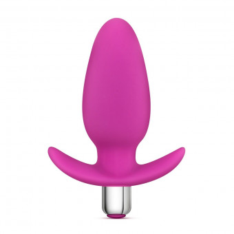 Розовая вибропробка Luxe Little Thumper - 12 см., Blush Novelties