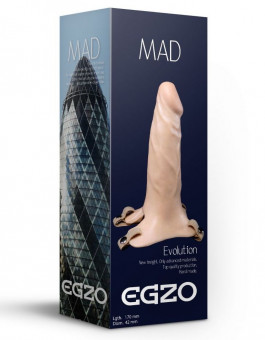 Полый поясной фаллоимитатор MAD - 17 см., EGZO Полый поясной фаллоимитатор MAD - 17 см., EGZO