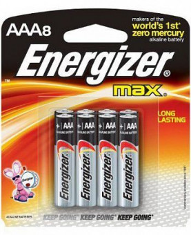 Батарейки Energizer MAX AAA/LR03 1,5V - 8 шт., Energizer