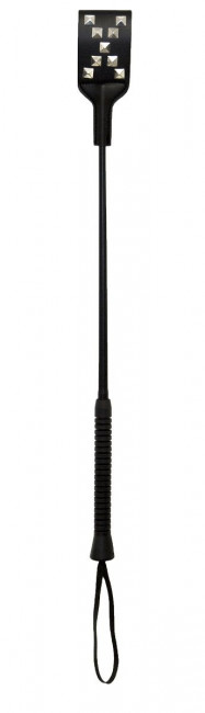 Стек с полиуретановым шлепком с пуклями Paddle with Metal Studs - 54 см., Blush Novelties