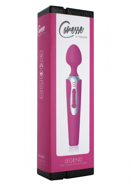 Розовый вибростимулятор LEGEND MASSAGER - 20 см., Toy Joy