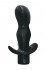 Черная анальная пробка с вибрацией Satisfaction - 11,5 см., Lola toys
