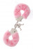Металлические наручники с розовой меховой опушкой METAL HANDCUFF WITH PLUSH PINK, Dream Toys
