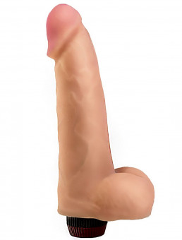 Вибратор реалистичной формы из неоскин - 18,6 см., LOVETOY (А-Полимер)