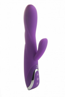 Фиолетовый перезаряжаемый вибратор RechargeableTulip Purple - 21 см., Shots Media BV