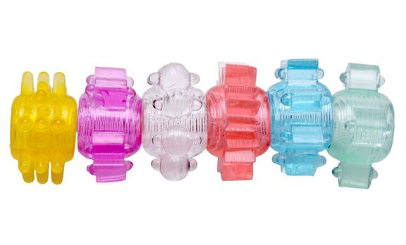 Набор из 6 разноцветных эрекционных колец Enhance 6 Piece Cock Ring Set, XR Brands Набор из 6 разноцветных эрекционных колец Enhance 6 Piece Cock Ring Set, XR Brands