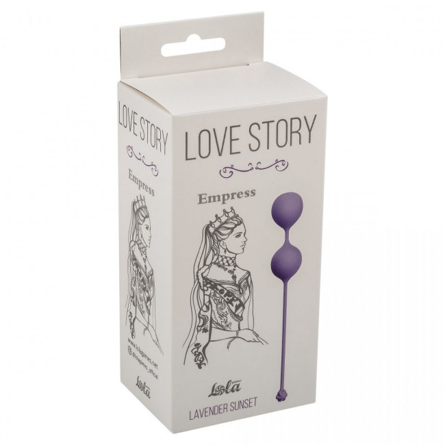 Фиолетовые вагинальные шарики Love Story Empress Lavender Sunset, Lola toys