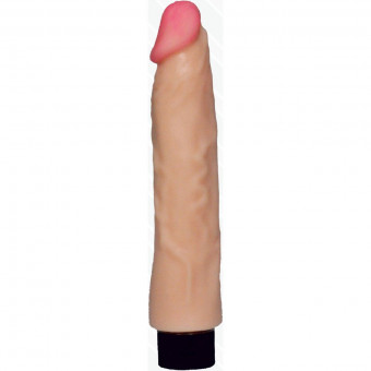Телесный вибромассажер со встроенным пультом - 22,5 см., Sextoy 2011