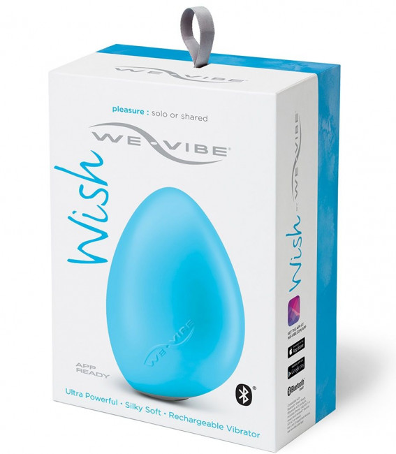 Голубой вибромассажёр We-Vibe Wish Blue, We-vibe