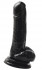 Чёрный фаллоимитатор 8" Dong with Suction Cup - 19,1 см., Pipedream