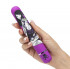 Фиолетовый вибратор с принтом CLASSIC VIBRATOR PURPLE SNAKE WOMAN - 18,4 см., Tokidoki