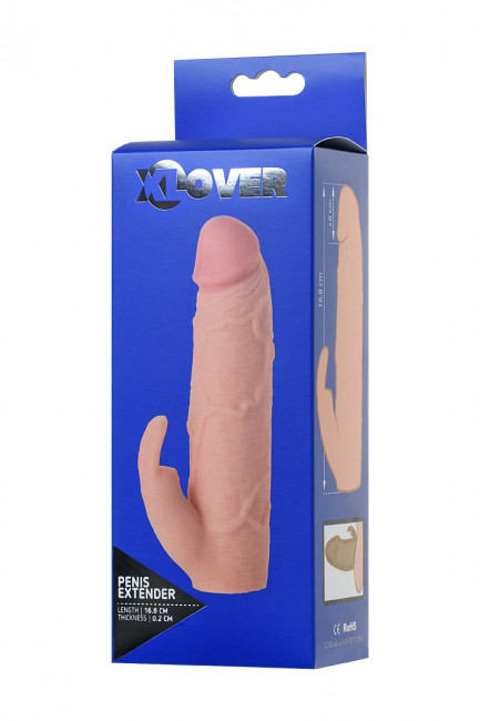 Телесная насадка Toyfa XLover для увеличения размера - 16,8 см., ToyFa Телесная насадка Toyfa XLover для увеличения размера - 16,8 см., ToyFa