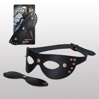 Кожаная маска с шорами Sitabella Gold Collection, Sitabella