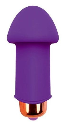 Фиолетовый силиконовый вибромассажер Sweet Toys - 5 см., Bior toys Фиолетовый силиконовый вибромассажер Sweet Toys - 5 см., Bior toys