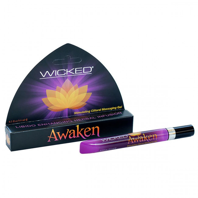 Возбуждающий массажный гель для клитора WICKED AWAKEN - 8,6 мл., Wicked