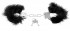 Металлические наручники Feather Love Cuffs с черным пухом, Pipedream Металлические наручники Feather Love Cuffs с черным пухом, Pipedream